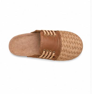 Sandale Tressée en Cuir